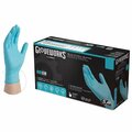 Gloveworks INPF, Nitrile Disposable Gloves, 5 mil Palm, Nitrile, Powder-Free, S, 100 PK, Blue INPF42100